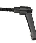 No Fuss M6 X 25mm Matte Black Quick Release Clamp Knobs With Snappy Ratcheting Lock Lever And Comfort Grip Swing Handle For Shop Projects Two Pack Loaded close-up of swing lever handle with threaded bolt.
