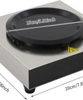 Straight Up Coffee Pot Warmer Hot Plate 80-watt, 5.9-inch surface, stainless steel, for cozy drinks on counters or desks.