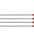One Half Inch Drive Twenty Four Inch Breaker Bar With Comfort Grip, 230 Degree Pivoting Head, shown in four positions