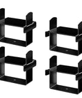 Heavy Duty Leaf Spring Clamp Kit For Trucks And Trailers Stainless Steel Black Finish Fits Up To 5 Inch Wide Springs