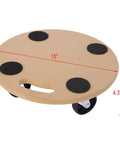 Beefy Heavy Duty Wooden Moving Dolly With Wheels For Furniture And Appliances 500 Lbs Capacity Non Slip Pads Rolling Platform Cart For Moving Heavy Items And Boxes, 15x15x4.3 in