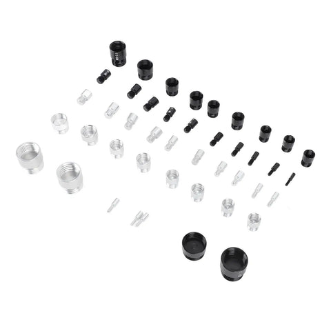 Top Tier 44 Piece Metric And Imperial Fastener Gauge Set Made From Durable Aluminum for precise thread checking and nut size measurement.