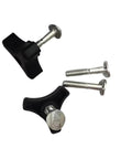 Solid 10 Set Triangle Handle Knob Nut Screw Bolt Kit Fasteners Replacement For Snow Blower Makes Winter Cleanup A Breeze With Durable Molded Raw Material And Ergonomic Threaded Lock Design black triangle knobs with bolts