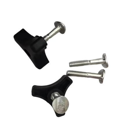 Solid 10 Set Triangle Handle Knob Nut Screw Bolt Kit Fasteners Replacement For Snow Blower Makes Winter Cleanup A Breeze With Durable Molded Raw Material And Ergonomic Threaded Lock Design black triangle knobs with bolts