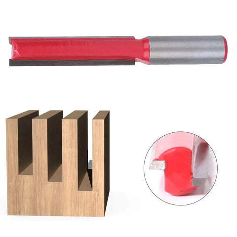 1/2 Inch Flush Trim Router Bit Sharpened High Hardness YG8 Alloy Blade For Smooth Woodworking Cuts On Solid Wood And Mdf With Durable Design on workpiece.