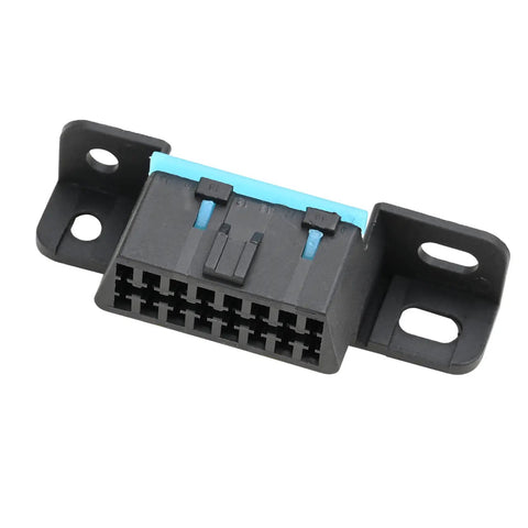 OBD II 16 Pin Female Replacement Wire Socket Connector Kit For Under Dash Install, J1962 Compliant OBD2 Port Shell Plug