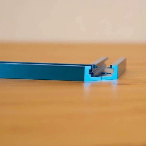3 Inch T Track Intersection Kit With Predrilled Mounting Holes For Universal T Track System, Woodworking Jigs And Fixtures, shown up close