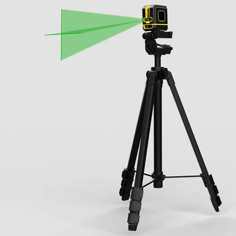 Lightweight Aluminum Laser Level Tripod With Bubble Level And Quick Release Plate One Quarter Inch Twenty Screw Mount Adjustable Twenty Two To Fifty Five Inches With Stable Rubber Feet For Pro On Site Line Leveling