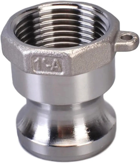Beefy Heavy Duty 304 Stainless Steel Barb Quick Disconnect Hose Fitting Coupling Connector For Hose And Pump Lines Barbed Adapter BSPT Threads One Half To Two Inches Water Oil Gasoline Salt Water And More Hassle Free Easy To Use Pipe Fittings.