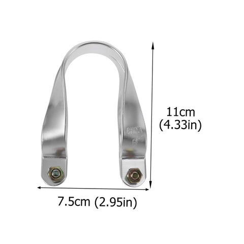 Heavy Duty U Shaped Aluminum Pipe Clamp Set for Greenhouse, 5 Pack Garden Clips for Fixing Aluminum Frames, Sturdy Hose Bracket for Tube Support, Weatherproof Outdoor DIY Clamp