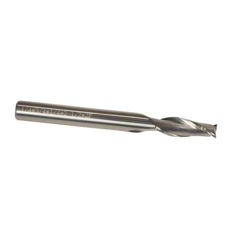 Pro Level Upcut Spiral Router Bit Featuring Solid Carbide Construction And A Quarter Inch Shank for precise woodworking cuts.