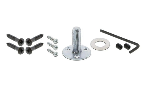 New York Style Door Knob With Plate Set For Interior Doors Smooth Round Knob hardware components and installation tools
