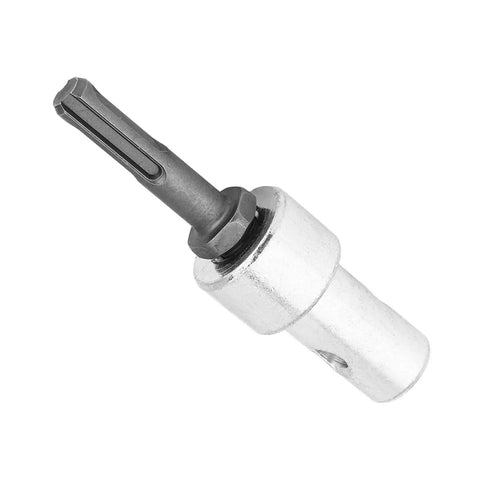 Electric Drill Earth Auger Adapter With Metal Round Shank Connector For Auger Bits Heavy Duty Pro Grade Build close-up view