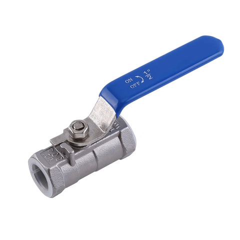 Top Shelf 1/2 Inch Stainless Steel Ball Valve Female To Female Connections Heavy Duty 304 Grade Steel for plumbing use