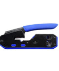 Mengkkk Heavy Duty Rj45 Crimping Tool With Built In Wire stripper And Cutter. Side view of durable network cable stripping pliers.