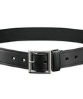 Garrison 1.5 Inch Genuine Leather Belt For Men Black Leather With Chrome Buckle American Made Built To Last Everyday Wear