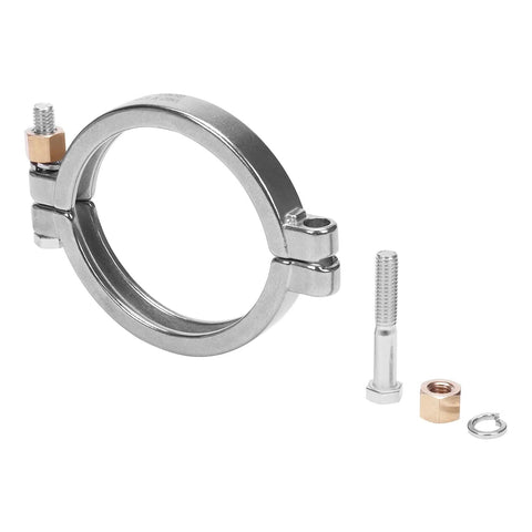 Sanitary tri-clamp ring, 3.5 inch, stainless steel 304, with bolt, nut and washer