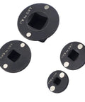 Drive Reducing Socket Adapter Set 4 Piece Low Conversion Kit Inch To 3/4 3/4 To Half Half To 3/8 3/8 To Quarter Drive For Automotive Machinery And Tight Space Repairs Where You Need Some Serious Muscle Now, black Cr-Mo steel adapters