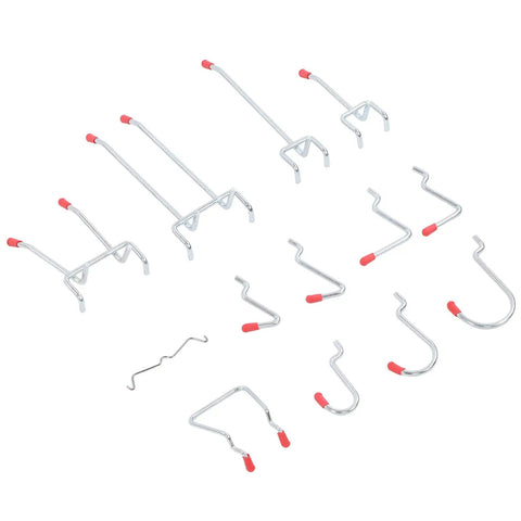 Heavy Duty Pegboard Hooks Set 114-Piece Universal Pegboard Accessories Kit With Bins And Locks displayed against a white background