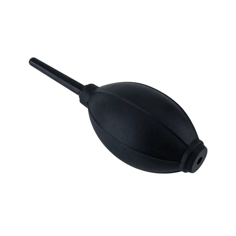 Soft and Elastic Nozzle Air Blower Cleaner for Cameras and Gadgets, black silicone, pro grade cleaning tool, side view