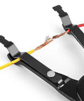 Premium One-Handed Car Wire Welding Clamp 240mm Adjustable Ratchet Tool for Precision Soldering And Tight Joints Without A Tremor holds wires.