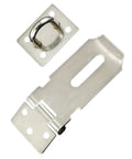 Top Notch Stainless Steel Sliding Gate Bolt Door Lock Latch With Brushed Finish Heavy Duty Rust Resistant Hardware showing a secure latch and mounting plate.
