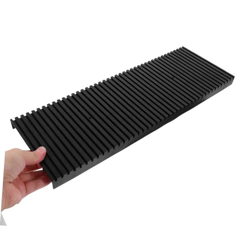 Two Piece Static Bar Rack Kit With Strips And PCB Feet, ESD Wrist Strap Grounding Kit shown in hand for scale