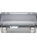 Small Outdoor Waterproof Junction Box Enclosure IP67 with Transparent Cover for Electrical Projects, Rugged ABS Plastic, front view