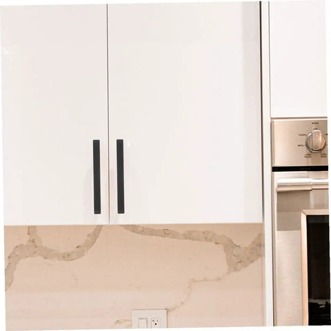 Black Cabinet Door Handles And Pulls Set For Vintage Style Kitchen Wardrobe And Furniture Hardware Durable Easy Install Drawer Pulls Two Pack Slick Modern Look on white cabinets
