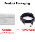Industrial GigE Camera With Global Shutter 1.3MP One Half Inch Sensor 1280x1024 Resolution At 91 FPS C Mount Lens For Machine Vision package