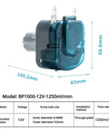 1250 Milliliters Per Minute Peristaltic Pump With Flip Top Head For Coffee And Syrup Transfer 12V Or 24V DC Blue Gear Motor