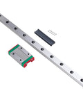 MGN9 Linear Rail Guide 400mm with MGN9 H Type Linear Bearing Sliding Block and hardware for CNC XYZ DIY Engraving Machine