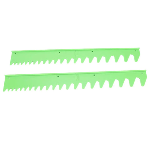 Green plastic Magnetic Wrench Organizer Rail Set Holder for Toolbox Holds 20 Tools Compact Rack