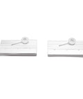 Frameless Shower Door Top Roller Bracket With Three Quarter Inch Bearing Roller Aluminum Frame For Quarter Inch Glass Panels Chrome Plated Finish Delivers A Smooth Sliding Motion And Easy Adjustments For Tough As Nails Shower Enclosures, two views