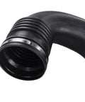 Quality Air Inlet Hose Assembly Replacement For Repair Shops DIY Car Owners Ribbed Curved Body Side Port Engine Bay Service Upgrades Easy Install Single Hose Package Built Tough Rock Solid Save Labor Fix It Yourself Today, black ABS and metal hose