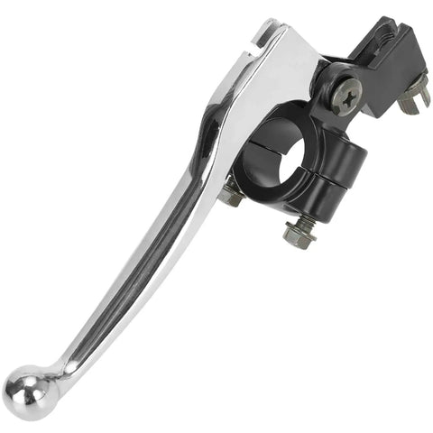 Chrome brake lever from Mini Bike Brake Lever Kit With 22mm Handlebar And 67 Inch Drum Brake Cable Replacement For Coleman CT200U CT200U EX BT200X.