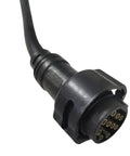10-pin connector of Yamaha Outboard Remote Control Box 10 Pin 16 Ft Cable Side Mount Emergency Lanyard Kill Switch For 703 Series 2 Stroke Engines