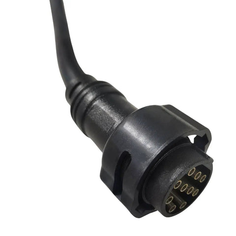 10-pin connector of Yamaha Outboard Remote Control Box 10 Pin 16 Ft Cable Side Mount Emergency Lanyard Kill Switch For 703 Series 2 Stroke Engines