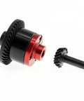 39T Main Gear And 15T Pinion RC Diff Gear Set with red aluminum housing for 1/16 E-Revo Slash Summit Rally upgrades item