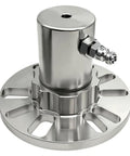 Professional Grade Hydraulic Wheel Hub Bearing And Front Drive Axle Half Shaft Puller Tool Set showing a shiny hydraulic cylinder with mounting base.