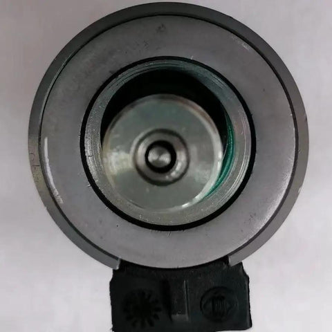 Close-up view of Heavy Duty 190 Pump Electric Proportional Valve With Wiring Harness Plug Built For Concrete Pump Truck Rig.