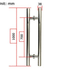 Heavy Duty 304 Stainless Steel Brushed Round Tube Door Handle Push Pull For Glass And Wood Doors Sliding Handrail Hardware Built To Last