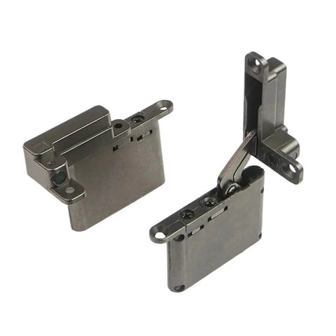 Heavy Duty Adjustable Cabinet Hinge With Hydraulic Soft Close Buffer Dead Reliable Heaven And Earth Pivot Mount for smooth furniture mods in glossy black.