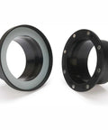 Tooloflife 8 Magnet Vacuum Hose Coupler With Short Magnetic Connector And Metal Ring Receiver for table saws, black two-piece design.