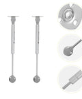 2 Pack Gas Spring Lid Support Hinges For Cabinets And Boxes No Slam Soft Close Thickened Cold Rolled Steel Heavy Duty Lift Gas Struts