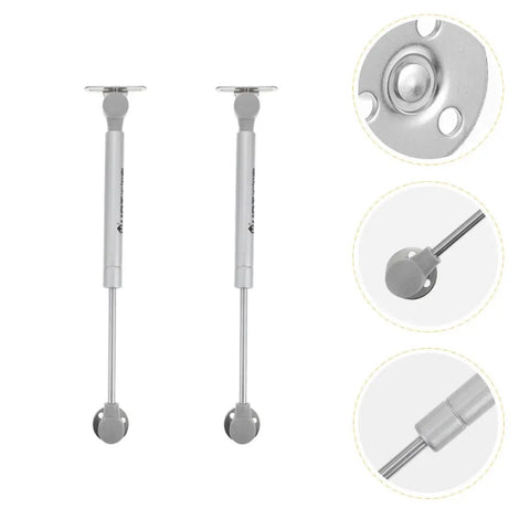 2 Pack Gas Spring Lid Support Hinges For Cabinets And Boxes No Slam Soft Close Thickened Cold Rolled Steel Heavy Duty Lift Gas Struts