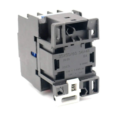 CJX2-1210 220V 25A Three Pole Normally Open AC Contactor for 50 Hz to 60 Hz Systems Built For Tough Industrial Duty with DIN Rail Mount