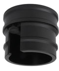 Heavy Duty Aluminum Coffee Portafilter Holder And Tamper Station Stand For 51Mm 53Mm 58Mm Espresso Machines with black finish.
