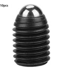 Heavy Duty Carbon Steel Ball Spring Plungers Set With Hex Socket Screws For Mechanic Projects showing single plunger with glossy ball end.