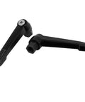 Heavy Duty Adjustable Clamping Lever Handle Featuring M12 Female Thread With A Solid 95mm Reach Grip Built For The Daily Shop Grind And Acid Resistant Finish Black Pair, showing two black metal handles.